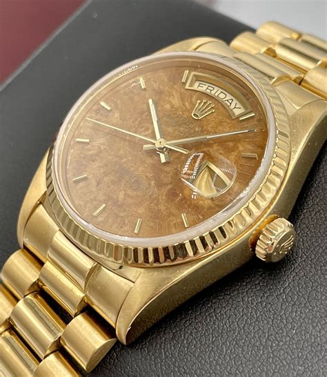 rolex burlwood dial